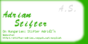 adrian stifter business card